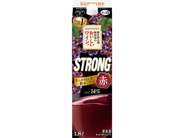 問屋 国分ネット卸 サントリー 無添加のおいしいワイン ストロング 赤 1 8l 酒類 卸 卸売 問屋 仕入れのオンラインサイト