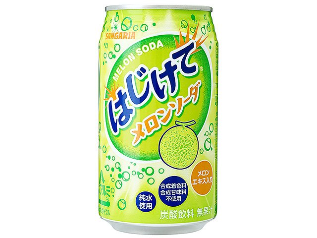 問屋 国分ネット卸 サンガリア はじけてメロンソーダ 缶 350g 24 飲料 卸 卸売 問屋 仕入れのオンラインサイト