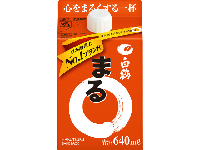 問屋 国分ネット卸 白鶴 まる サケパック 640ml X1 酒類 卸 卸売 問屋 仕入れのオンラインサイト