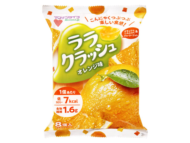 問屋 国分ネット卸】マンナンライフ ララクラッシュ オレンジ味 8個 x12: 菓子 ～ 卸・卸売・問屋・仕入れ・まとめ買いのネットショップ