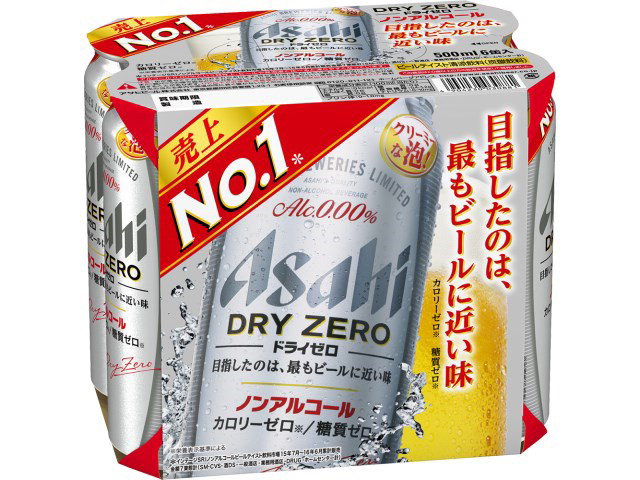 問屋 国分ネット卸】アサヒ ドライゼロ 6缶パック 500mlX6 x4: 飲料 