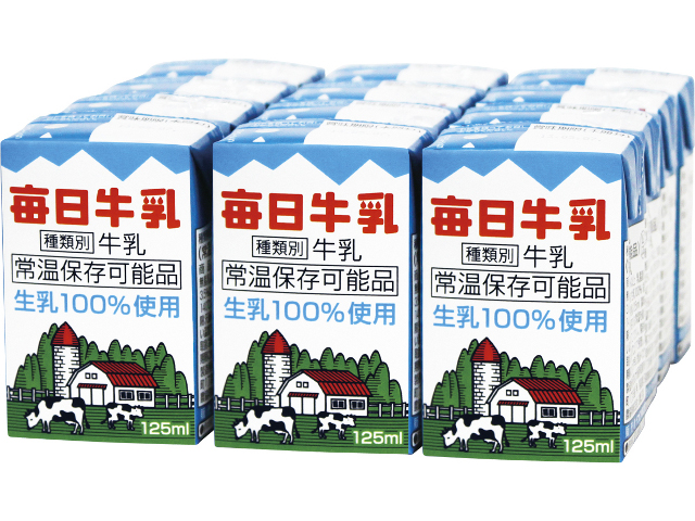 問屋 国分ネット卸 予約商品 日本酪農協同 毎日牛乳 Ll 125ml X24 ロングライフ Ll 紙パック飲料 卸 卸売 問屋 仕入れのオンラインサイト