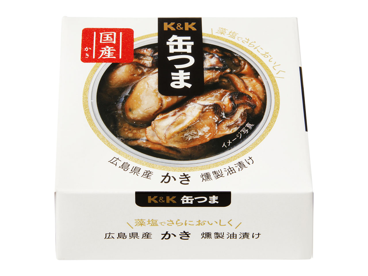K&K 缶つま 広島県産 かき燻製油漬け 60g x6