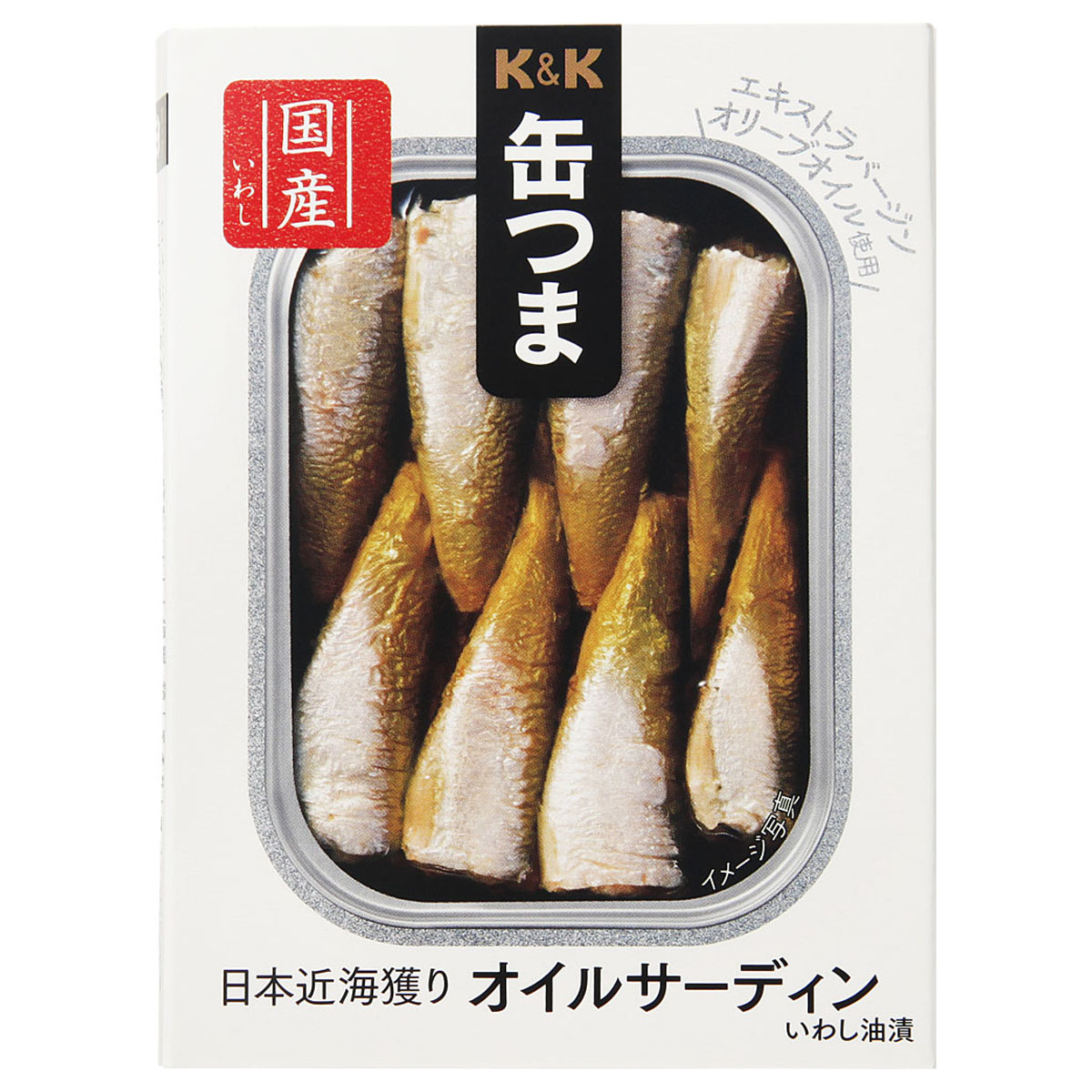 K&K 缶つま 日本近海獲り オイルサーディン 105g x6