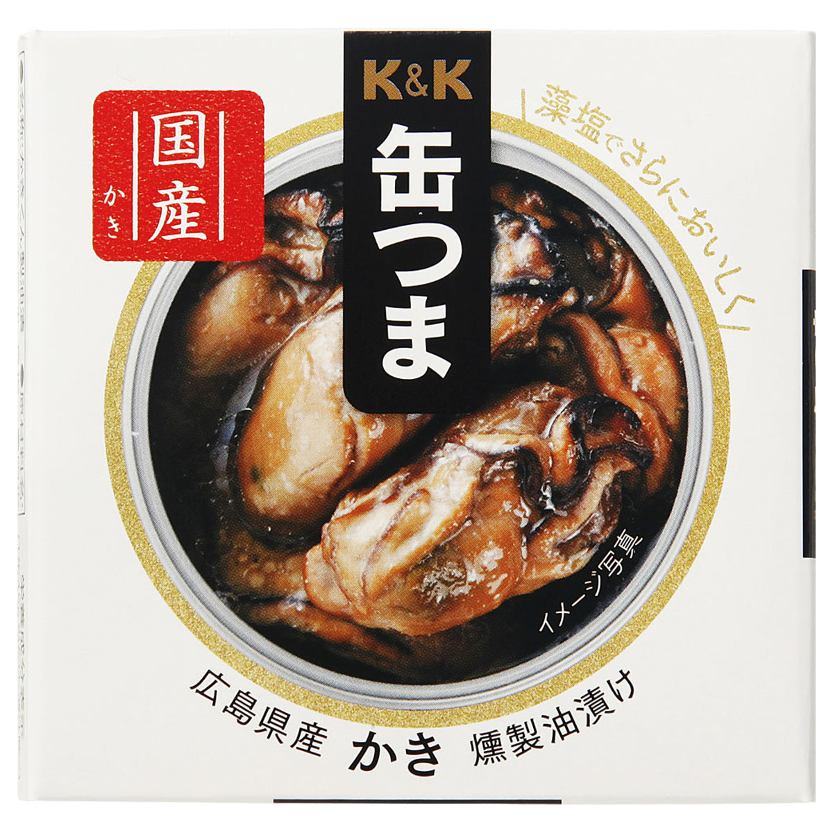 K&K 缶つま 広島県産 かき燻製油漬け 60g x6