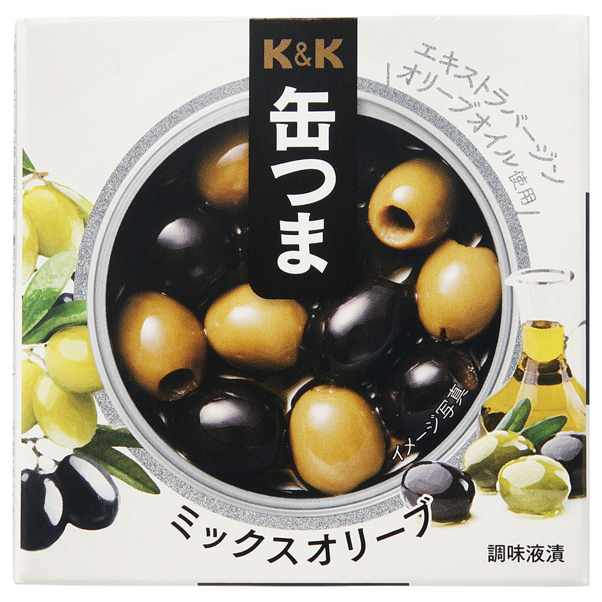 K&K 缶つま ミックスオリーブ 60gx6