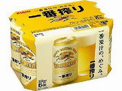 キリン 一番搾り(生) 6缶紙パック 350mlX6 x4