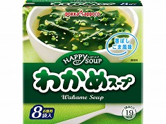 ポッカサッポロ ハッピースープ 徳用わかめスープ 箱 6.5gx8 x5