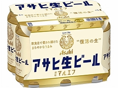 アサヒ　生ビール　　　　　　　６缶パック　350X6　x4