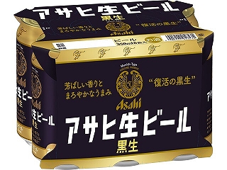 アサヒ 生ビール 黒生       6缶 350X6 x4