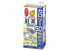 【予約商品】マルサンアイ 豆乳飲料紅茶カロリー50%オフ 1L x6