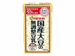 マルサンアイ 濃厚10%国産大豆の無調整豆乳紙 125ml x24