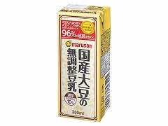 マルサンアイ 濃厚10%国産大豆の無調整豆乳 200ml x24