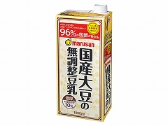 マルサンアイ 濃厚10%国産大豆の無調整豆乳 1L x6