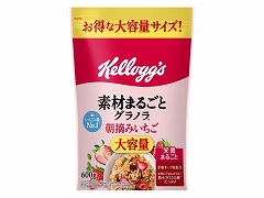 日本ケロッグ 素材まるごとグラノラ朝摘みいちご 大容量 600g x6