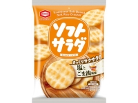 亀田製菓 ソフトサラダ塩とごま油風味 18枚 x12