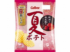 カルビー 夏ポテト 紀州の南高梅味 60g x12