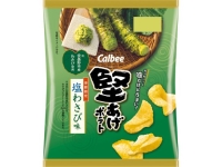 カルビー 堅あげポテト 塩わさび味 60g x12