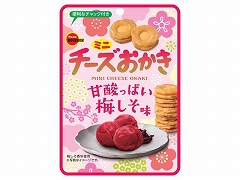 ブルボン ミニチーズおかき甘酸っぱい梅しそ 24g x10