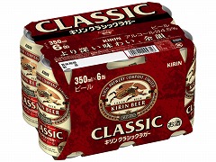 キリン クラシックラガー ６缶紙パック 350x6 x4