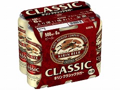 キリン クラシックラガー ６缶紙パック 500x6 x4