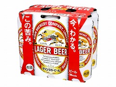 キリン ラガービール ６缶紙パック　500mlx6 x4