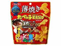 ギンビス 薄焼きたべっ子どうぶつカレー味 48g x10