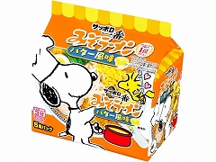 サッポロ一番 みそラーメンスヌーピーバター 92gX5 x6
