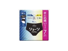 大王製紙 エリスショーツ M〜L昼・夜 長時間用 ブラックカラー7コx1