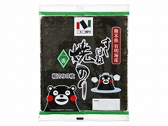 ニコニコのり 熊本県有明海産焼すしはね1番 8枚 x10