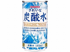 サンガリア きれいな炭酸水 缶 185mlx30