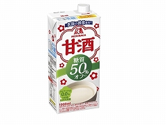 森永製菓 甘酒 糖質50%オフ 紙 1Lx6