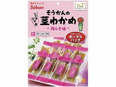 壮関 そうかんの茎わかめ梅しそ味ボーナスパック 105g x12