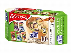 アマノフーズ 減塩いつものおみそ汁10食バラエティセット 89.8g x6
