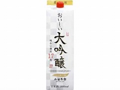 【訳アリ商品】小山本家酒造 おいしい大吟醸 パック 1.8L