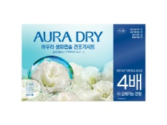 トイレタリージャパン 香りサフロン柔軟剤生花カプセルドライシートフレッシュリリー 40枚x1