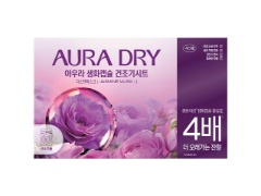 トイレタリージャパン 香りサフロン柔軟剤生花カプセルドライシートジャスミンムスク 40枚x1