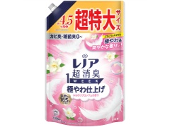 P&G レノア超消臭1WEEK極やわ仕上げふんわりブロッサムの香りつめかえ用超特大サイズ 1380mLx1