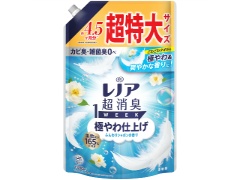 P&G レノア超消臭1WEEK極やわ仕上げふんわりシャボンの香りつめかえ用超特大サイズ 1380mLx1